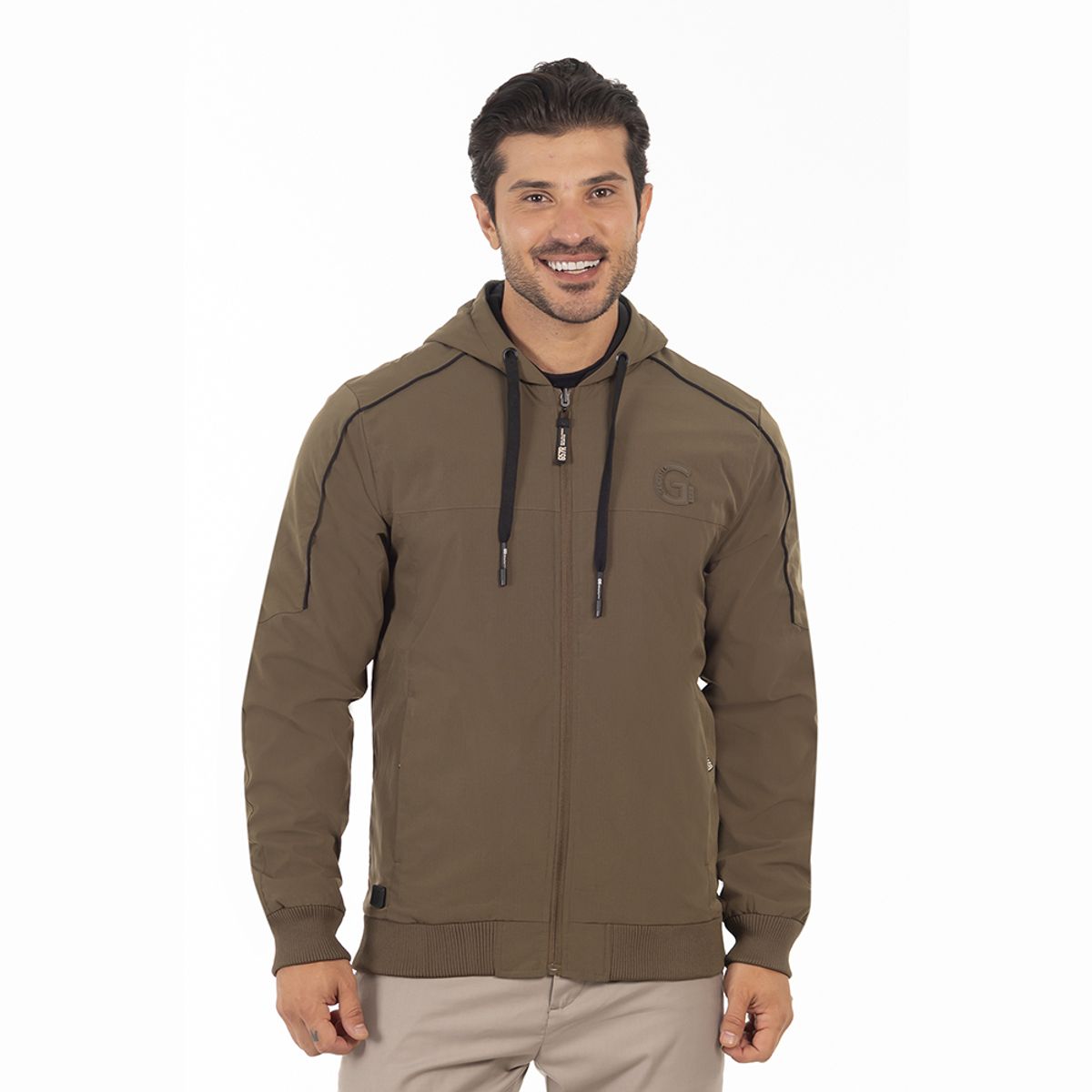 GANGSTER - Cortaviento Reversible Flip Grafito Gangster