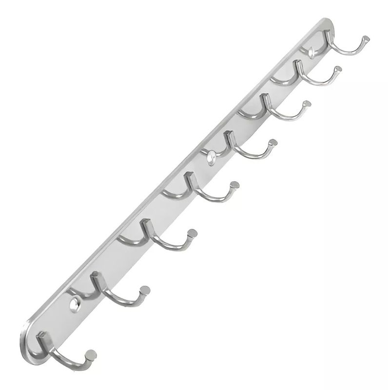 GENERICO - X3 Colgador Perchero Aluminio De Pared Para Toallas Ropa