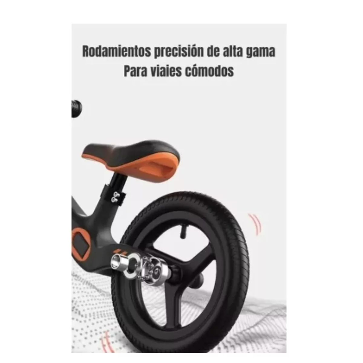 GENERICO - Bicicleta Equilibrio Color Naranjo Aro 10 Correpasillos Ajustable Niños