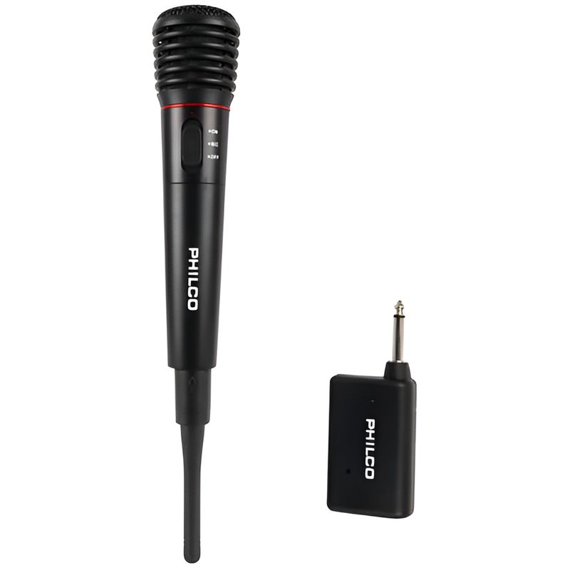 PHILCO - Micrófono Inalámbrico VHF Multipropósito HIFI Philco WM308