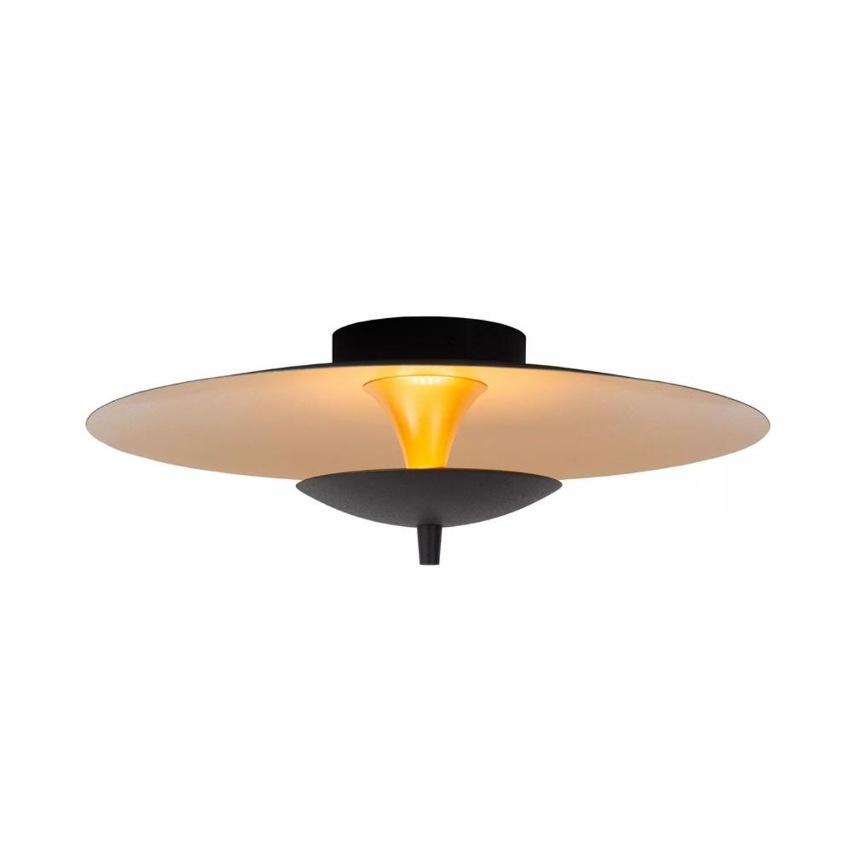 BOSCO - LAMPARA DE TECHO VULCAN NEGRO Ø35 CM LED DIMEABLE CALIDO