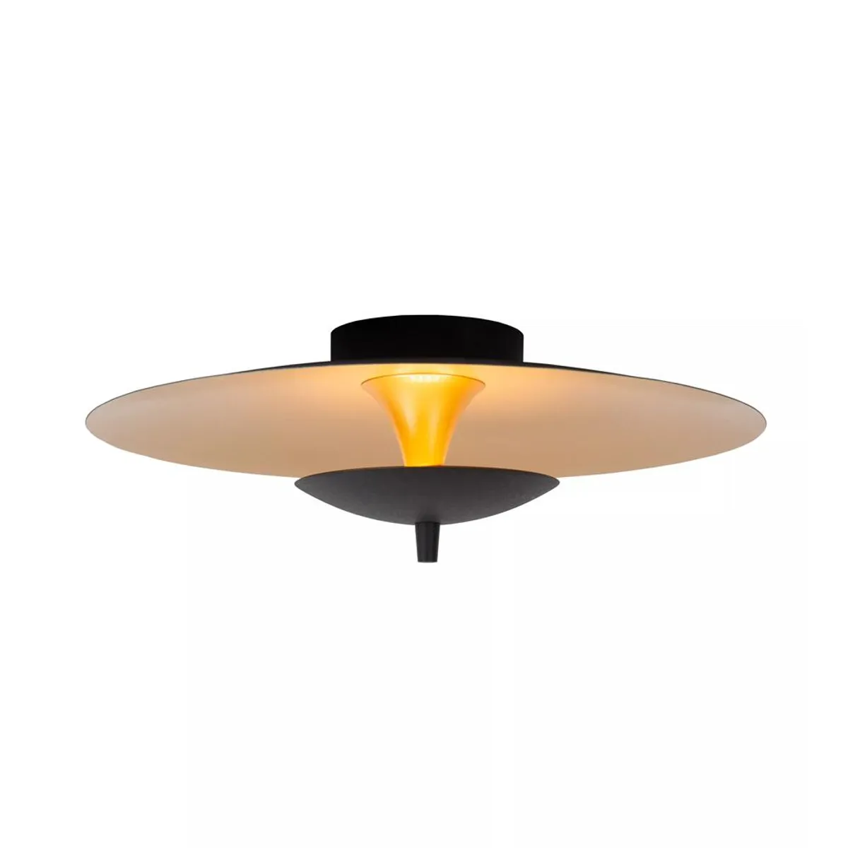 BOSCO - LAMPARA DE TECHO VULCAN NEGRO Ø35 CM LED DIMEABLE CALIDO