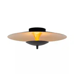 BOSCO - LAMPARA DE TECHO VULCAN NEGRO Ø35 CM LED DIMEABLE CALIDO