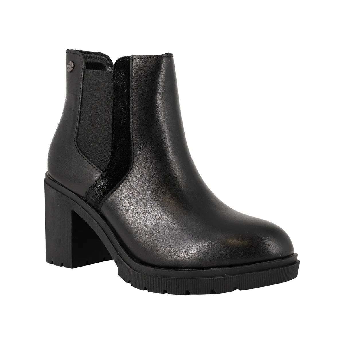 ALQUIMIA - Botin de Cuero Mujer Negro Zanra Alquimia