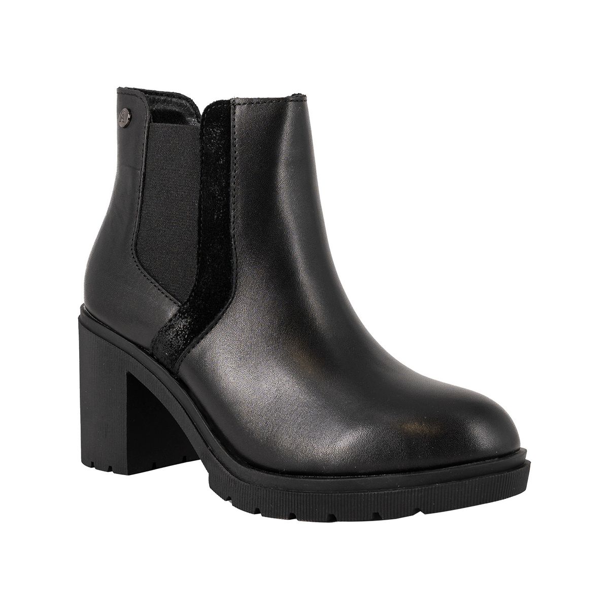 ALQUIMIA - Botin de Cuero Mujer Negro Zanra Alquimia