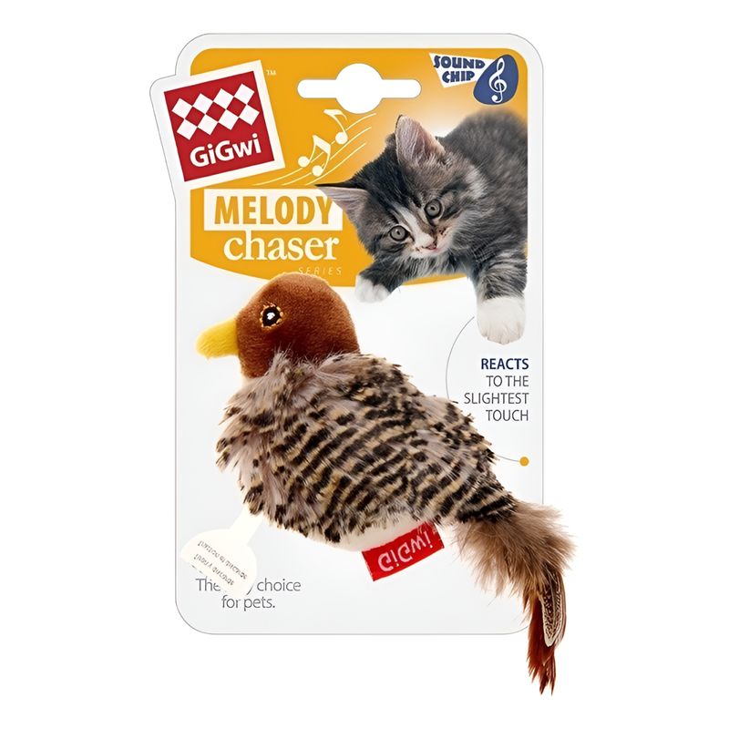 GIGWI - Juguete Interactivo Para Mascotas Gatos Pájaro Melody Gigwi