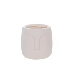 SOHOGAR - Macetero de cerámica Beige 12 cm