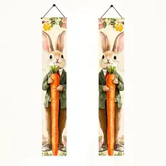 GENERICO - Decoración Colgante 2 D Temática De Pascua Conejos