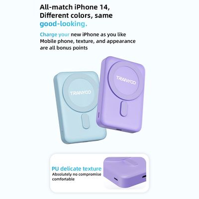 Imagen 2 del producto Power Bank Magsafe 10000 Mah 15w + 20w Tranyoo T-f24 - Blanco