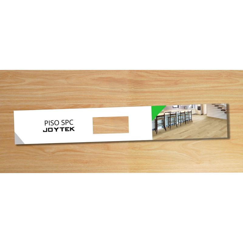 JOYTEK - Piso Vinílico SPC 5 mm Arce Natural 123x18 cm  225 m2 1 Caja 10 Uni