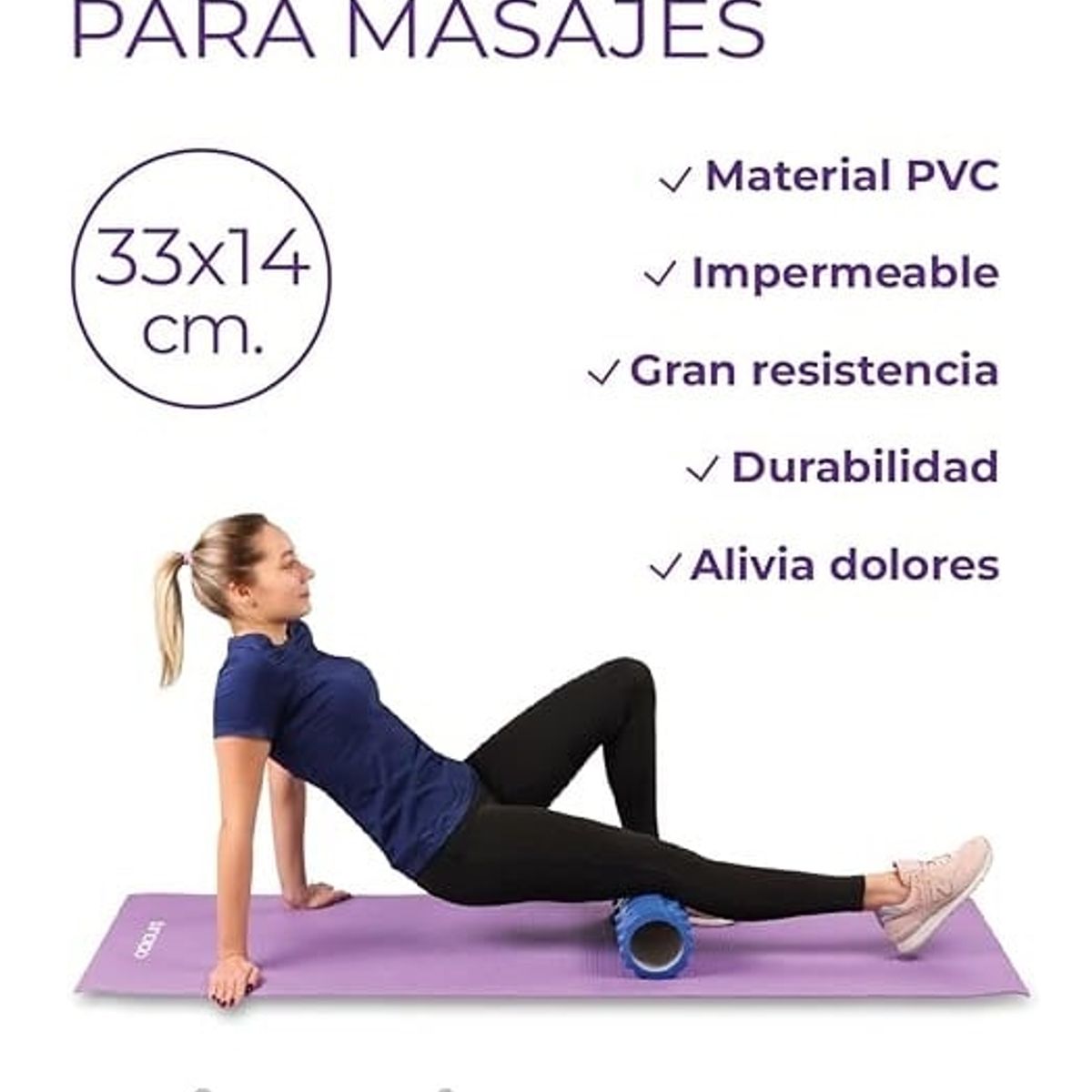 MOVI - Rodillo Para Masaje Muscular Ejercicio foam roller