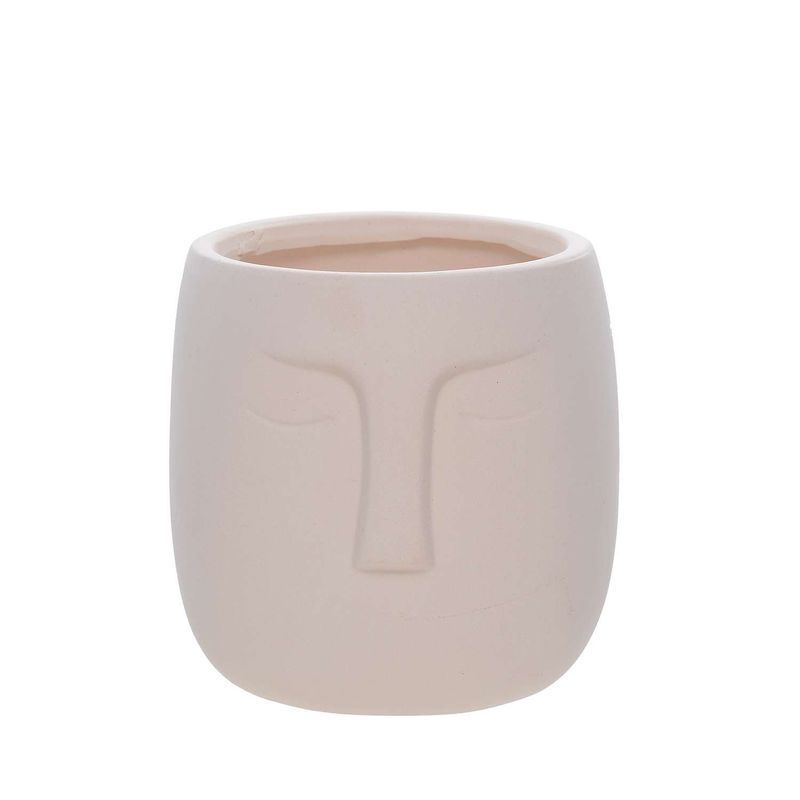 SOHOGAR - Macetero de cerámica Beige 14 cm
