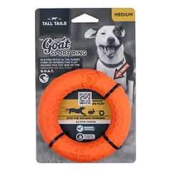 TALL TAILS - Aro De Goma Natural Goat Juguete Para Perro M