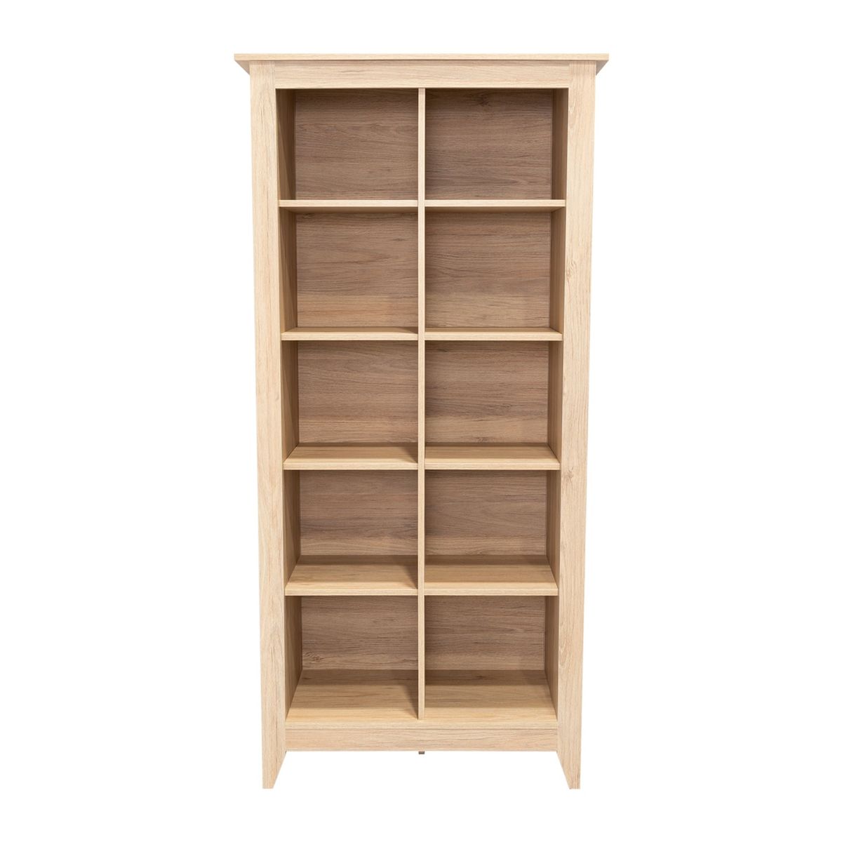 FMFURNITURE - Librero 8 Estantes Fm-001C Café Claro