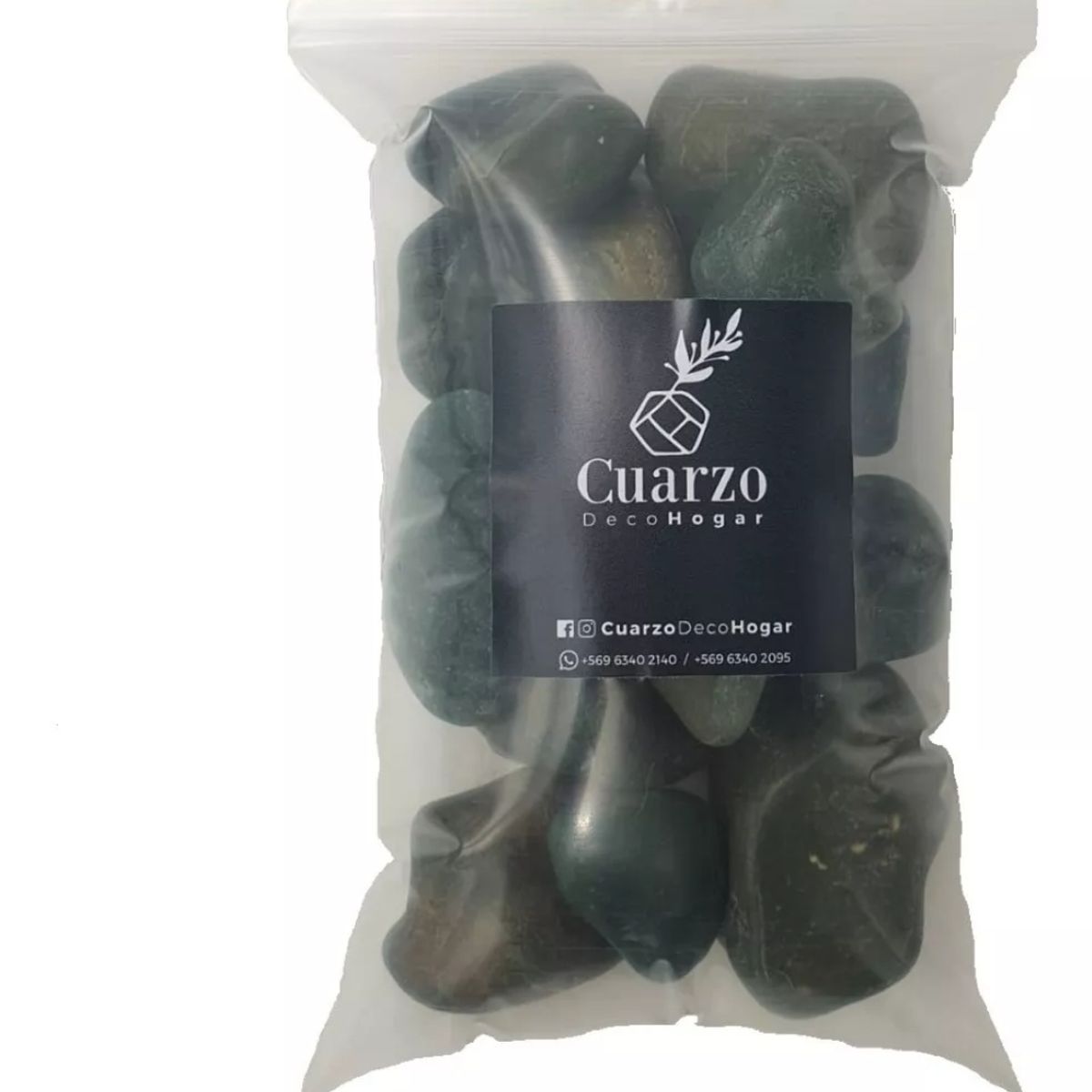 GENERICO - Piedra Decorativa Jaspe Verde Formato 1 kg