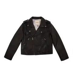 AMPHORA - Biker jacket nancy negro