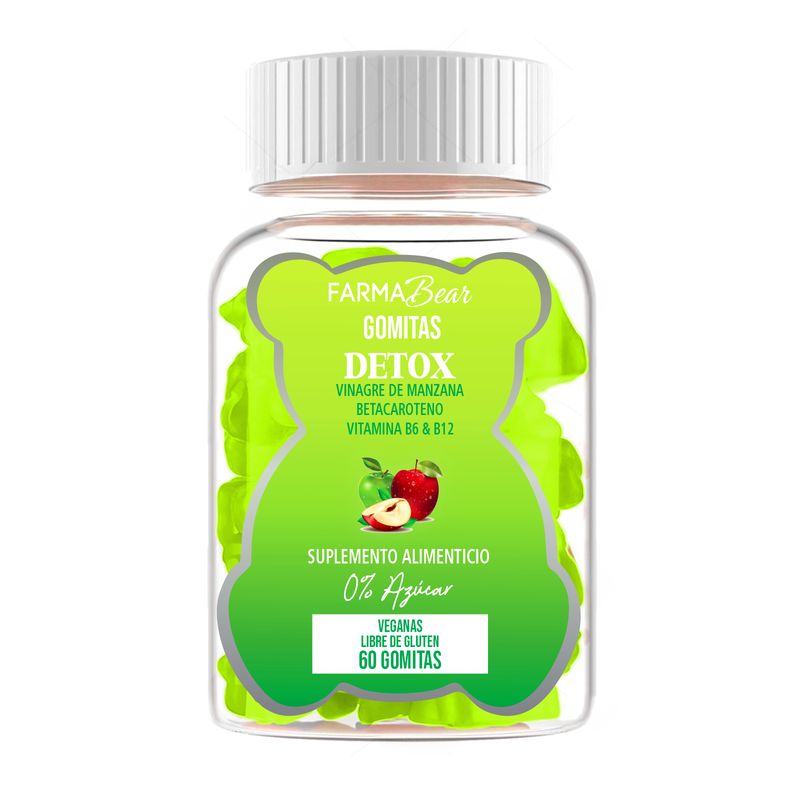 GENERICO - Gomitas Vinagre De Manzana Detox + Vitaminas Pack 2 Frascos