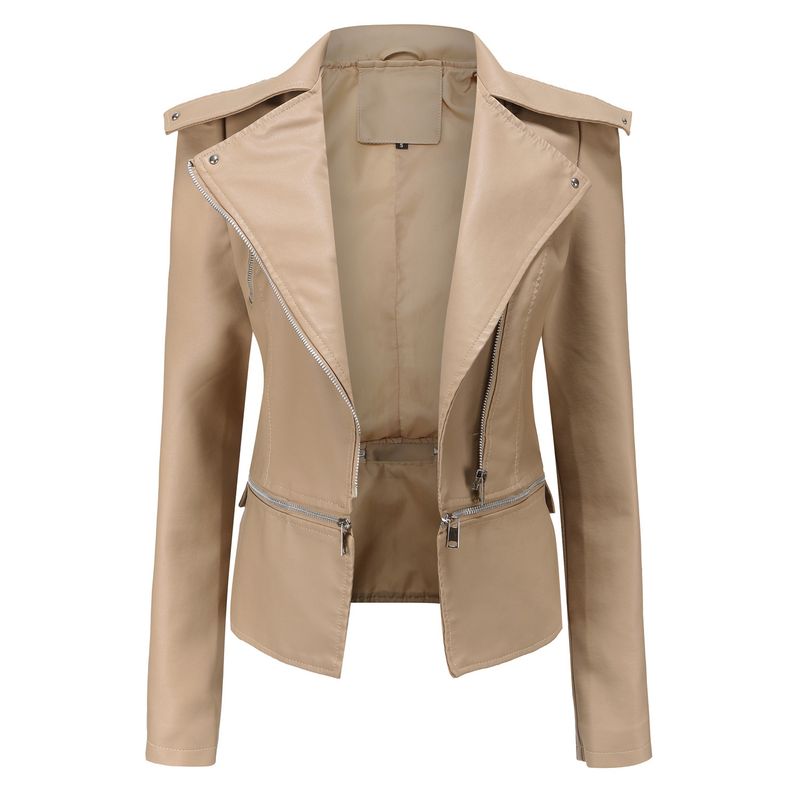 TIOZONEY - Chaqueta PU Mujer