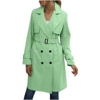 Chaqueta formal larga con botones mujer - Verde Neón