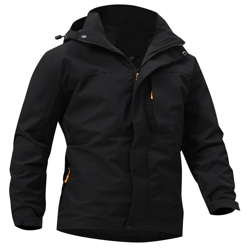 TIOZONEY - Chaqueta Hombre -Negro