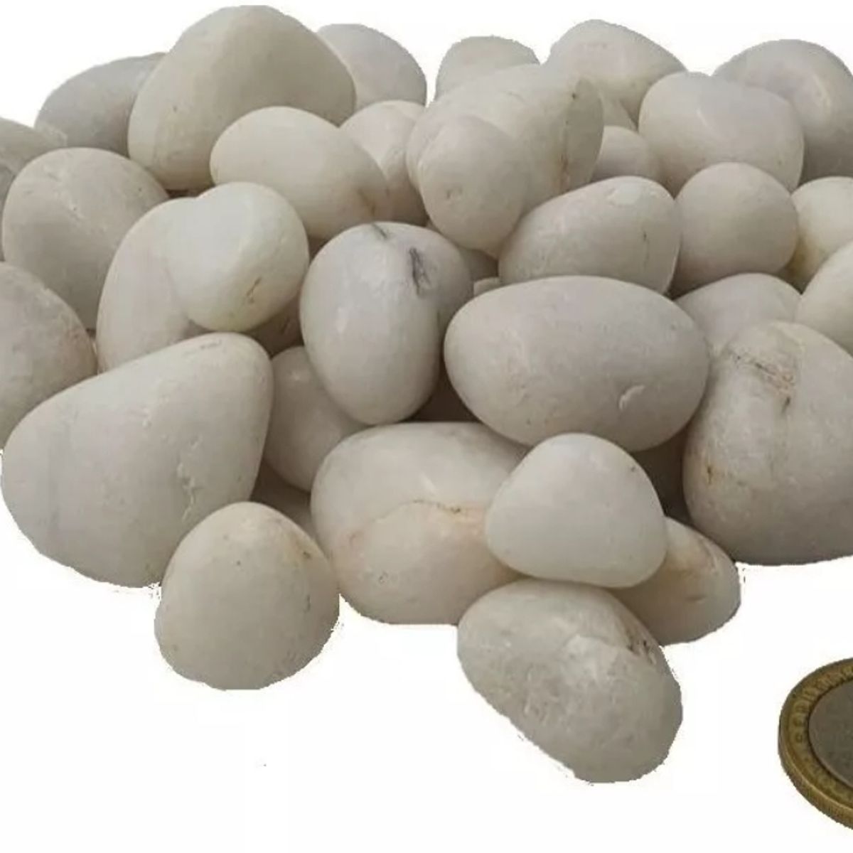 GENERICO - Piedra Decorativa Hindú Blanco Formato 1 kg