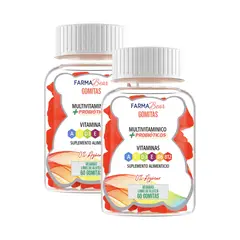 GENERICO - Gomitas Multivitaminico + Probiotico Farma Bear Pack 2 Frascos