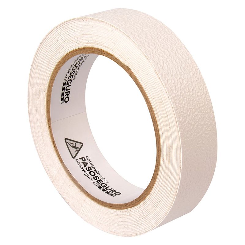 GENERICO - Cinta Antideslizante Baño Blanca 25 mm x 5 metros