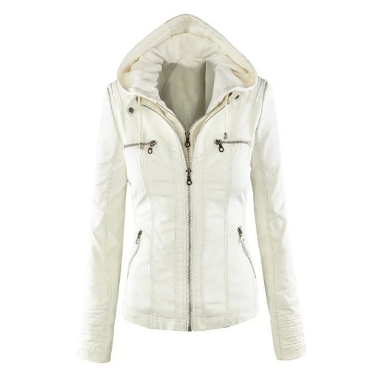 TIOZONEY - Chaqueta Eco PU Mujer
