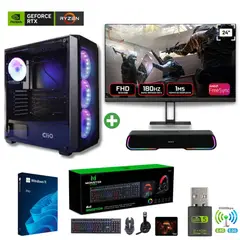 AMD CORP - Pc Gamer AMD Ryzen 7 5700X - 32GB RAM - RTX 4060 - 2TB - Wifi - (Parlante + Monitor 24") P1