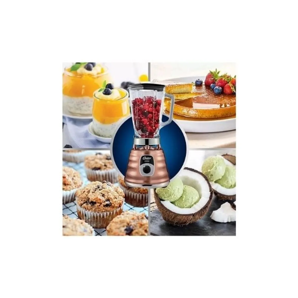 OSTER - Licuadora clásica Oster® cobre con perilla ergonómica