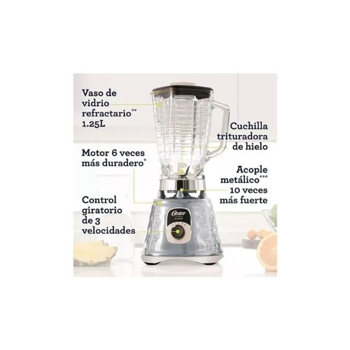 OSTER - Licuadora clásica Oster® cobre con perilla ergonómica