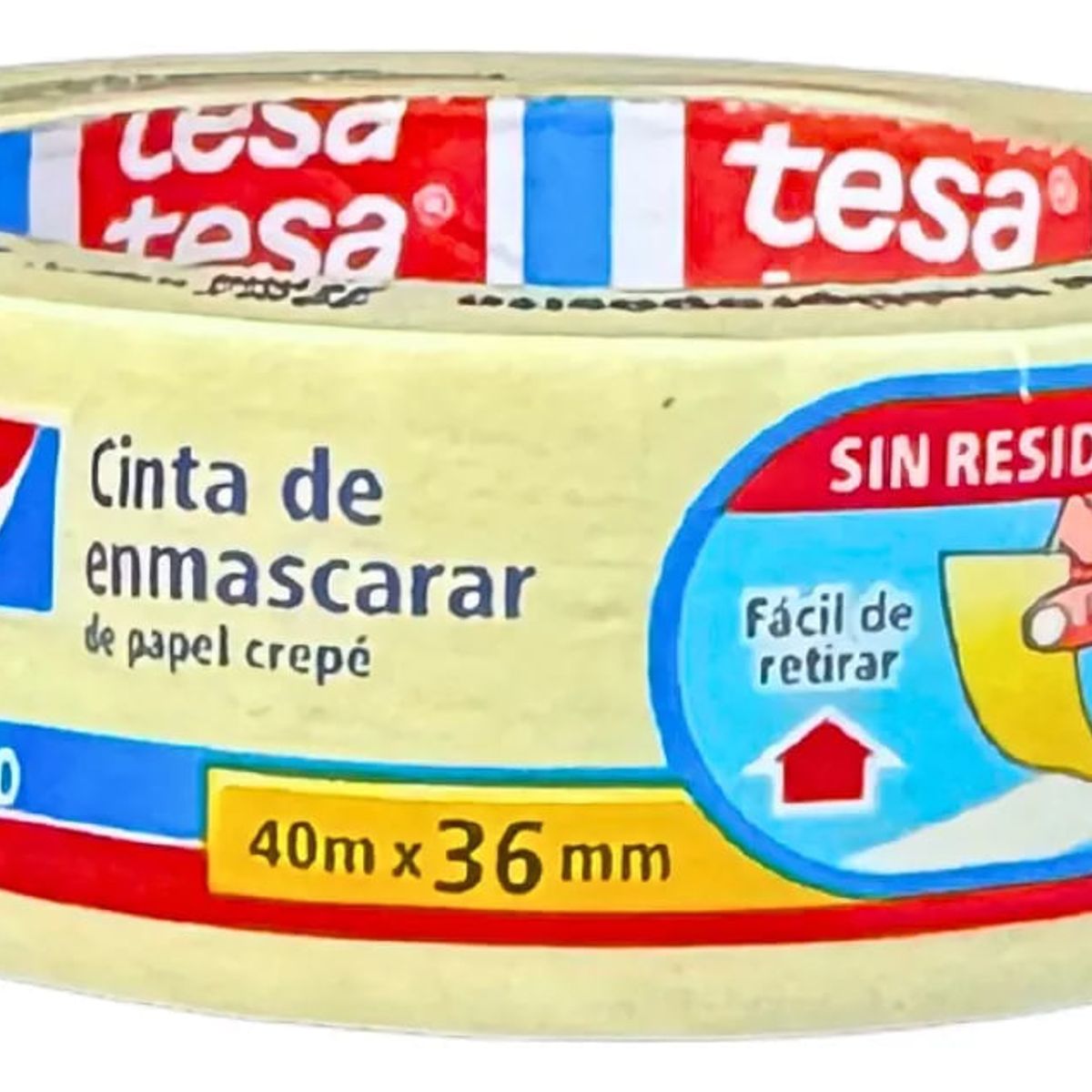 TESA - Cinta para enmascarar 36 mm 40 m