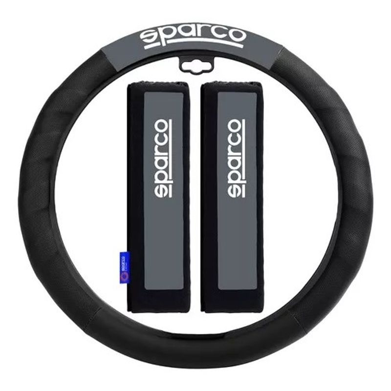 SPARCO - Cubre Volante + Cubre Cinturon Auto Sparco Universal Spc1111