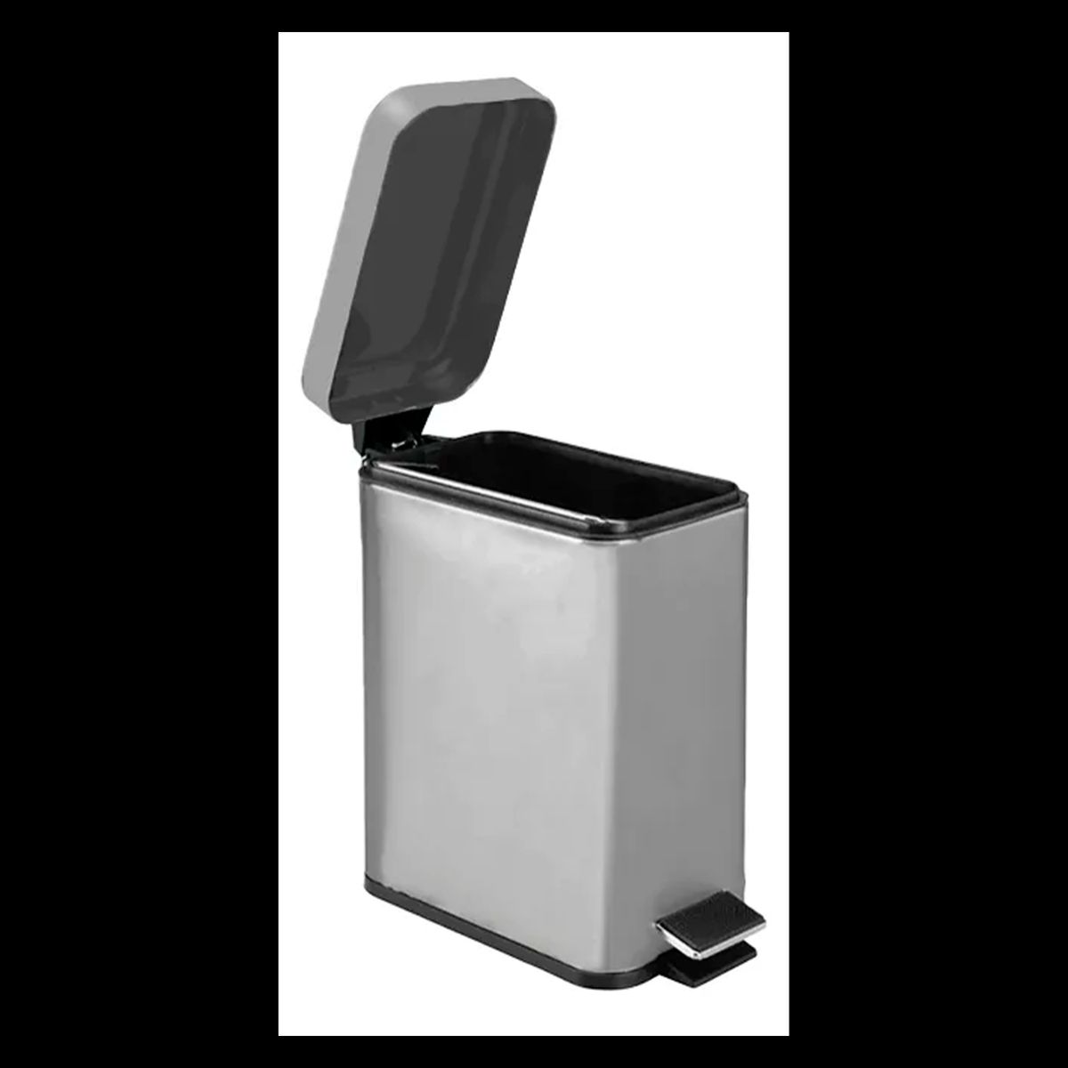 GENERICO - Basurero Genérico 5 Litros - Compacto Y Práctico Gris OFIX