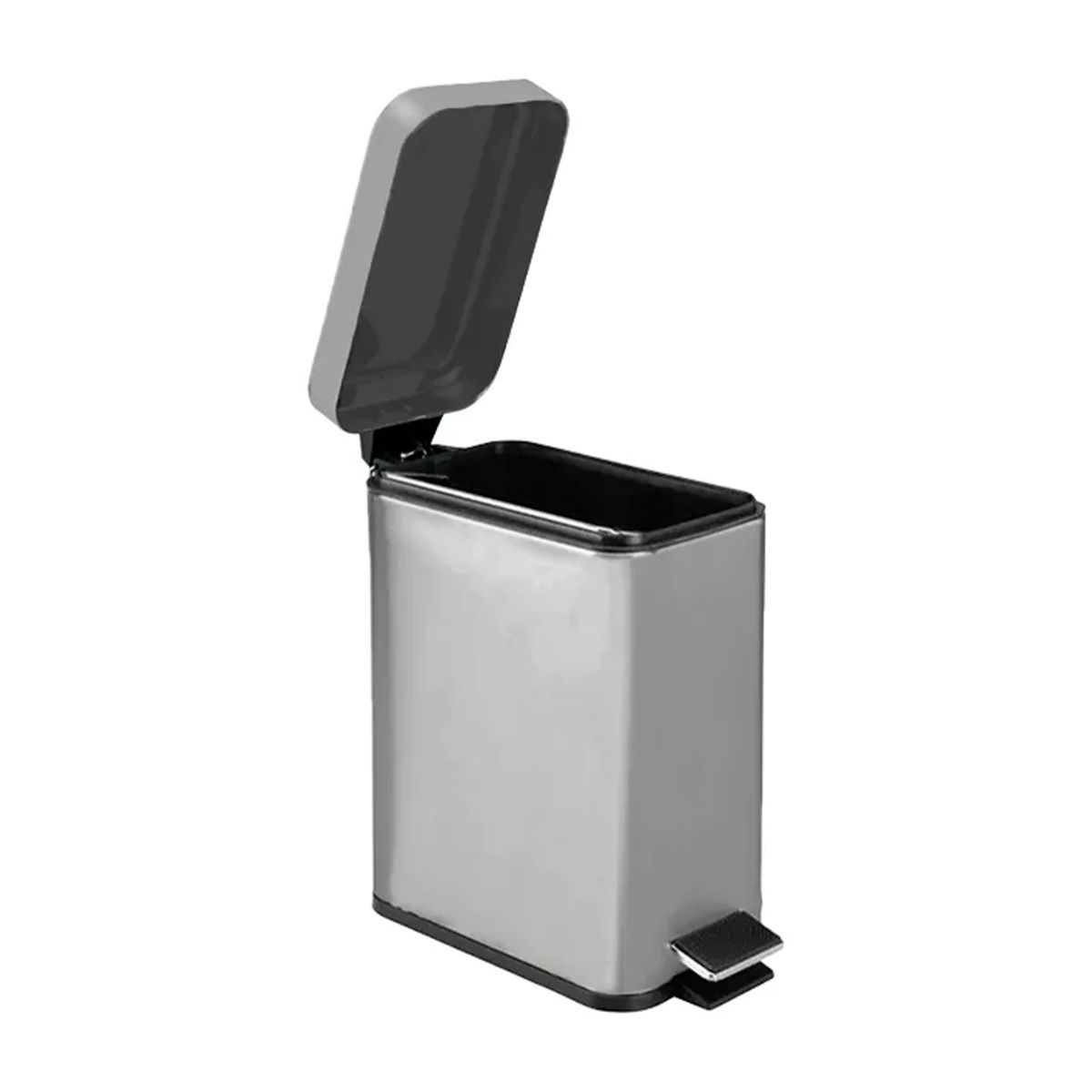 GENERICO - Basurero Genérico 5 Litros - Compacto Y Práctico Gris OFIX