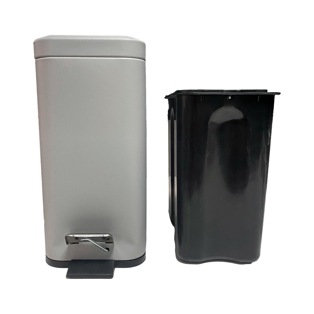 GENERICO - Basurero Genérico 5 Litros - Compacto Y Práctico Gris OFIX