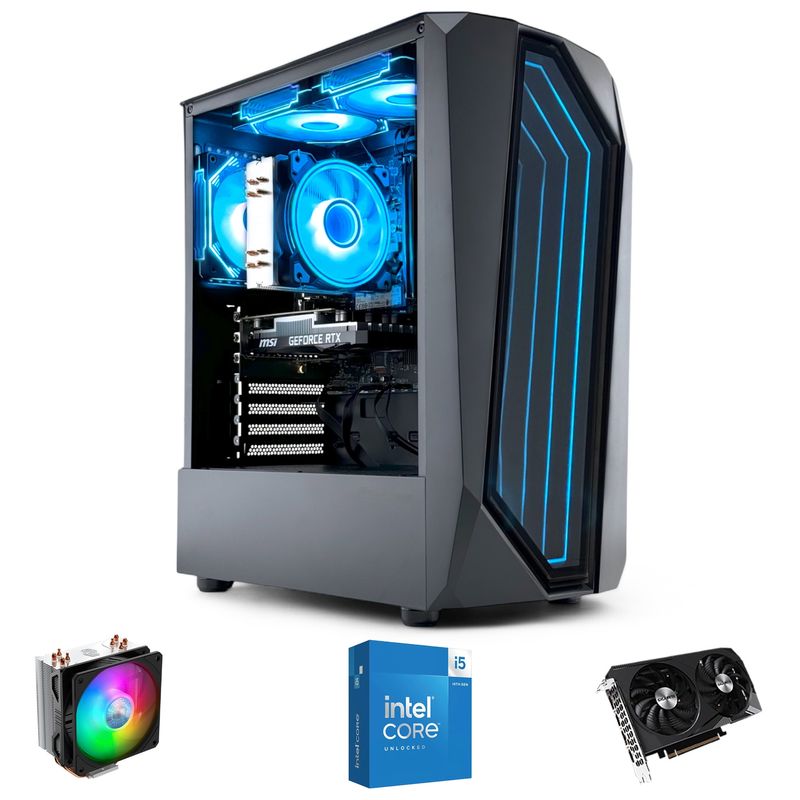 HYPERPC - PC GAMER INTEL CORE i5 14400 16gb DDR5 1Tb RTX 4060 WiFi Air