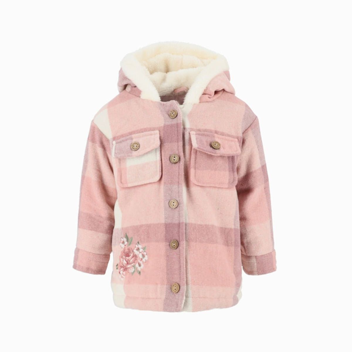 LIMONADA - Chaqueta bebé cuadrillé palo rosa Limonada