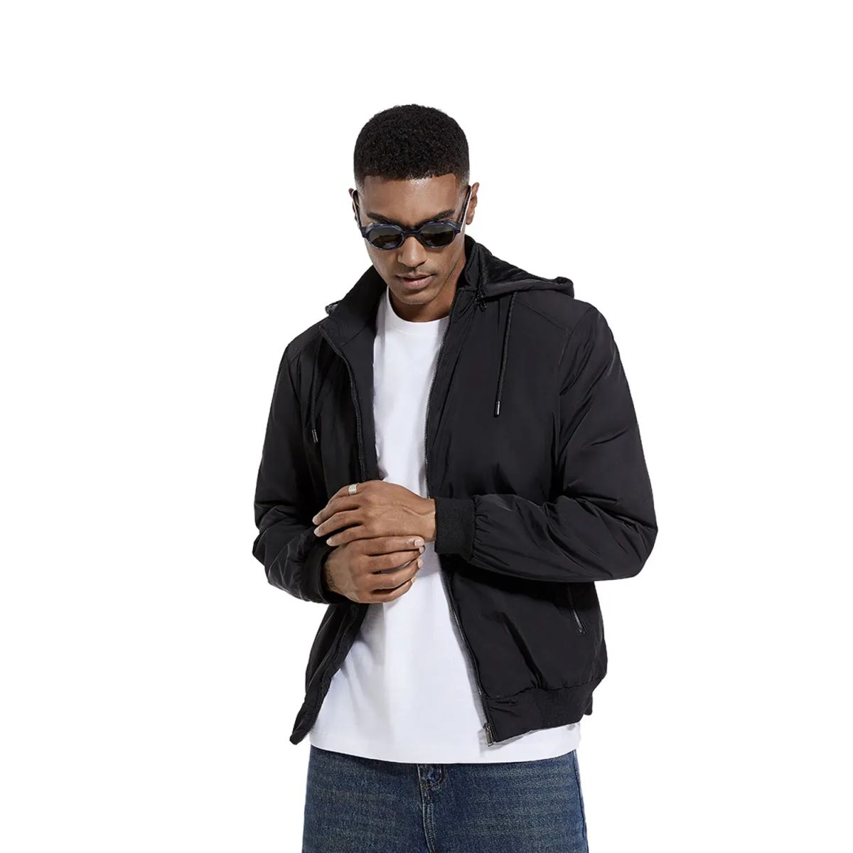 TIOZONEY - Chaqueta con capucha para hombre