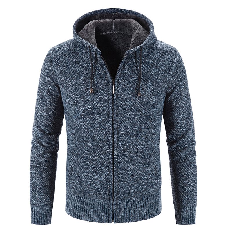 TIOZONEY - Chaqueta gruesa con capucha para hombre