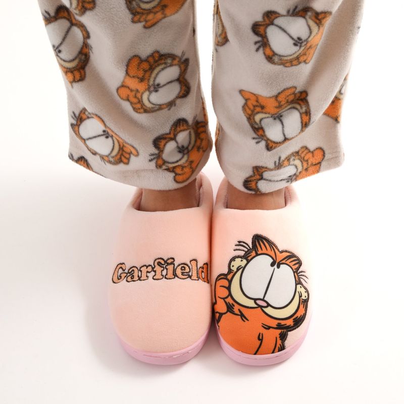 GARFIELD - Pantufla Mujer Look Up Rosado Garfield