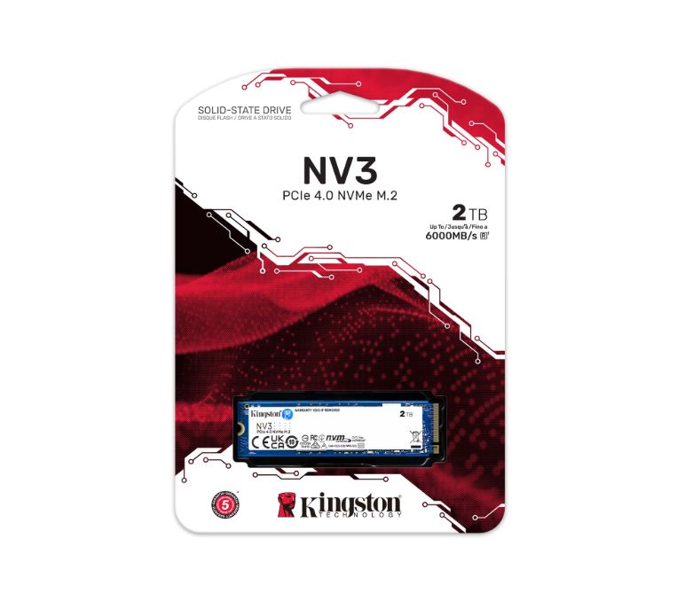 KINGSTON SSD M.2 (2280) - 2 TB - Kingston NV3 - PCIe 4.0 x4