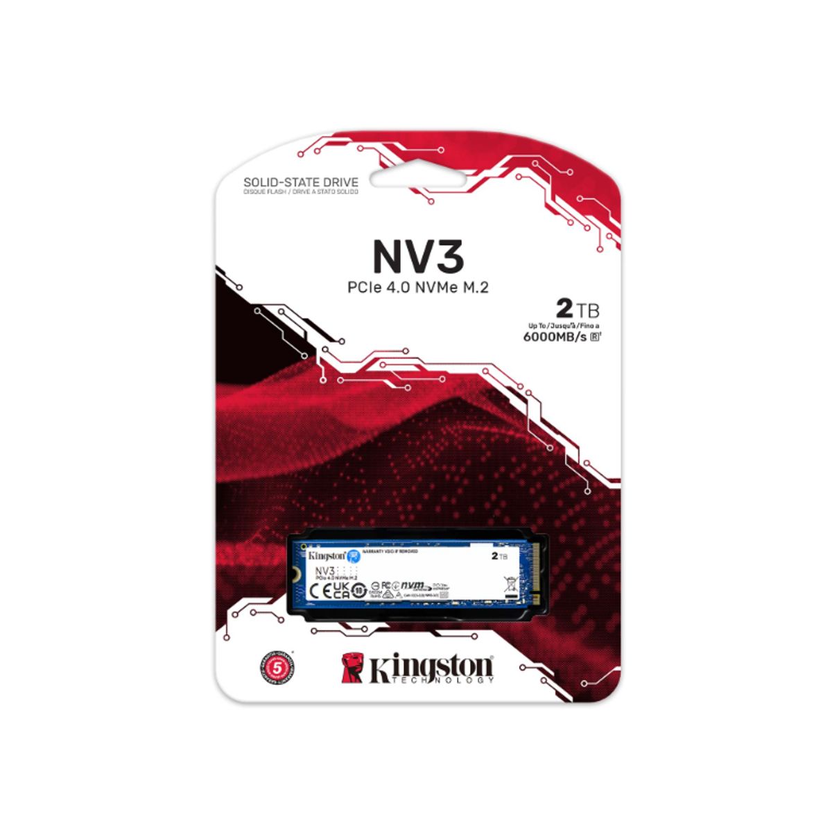KINGSTON - SSD M.2 (2280) - 2 TB - Kingston NV3 -  PCIe 4.0 x4