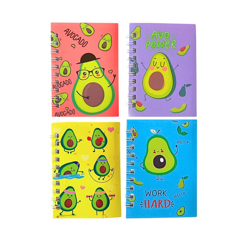 GENERICO - Libretas De Bolsillo Diseño Kawaii Pack De 4