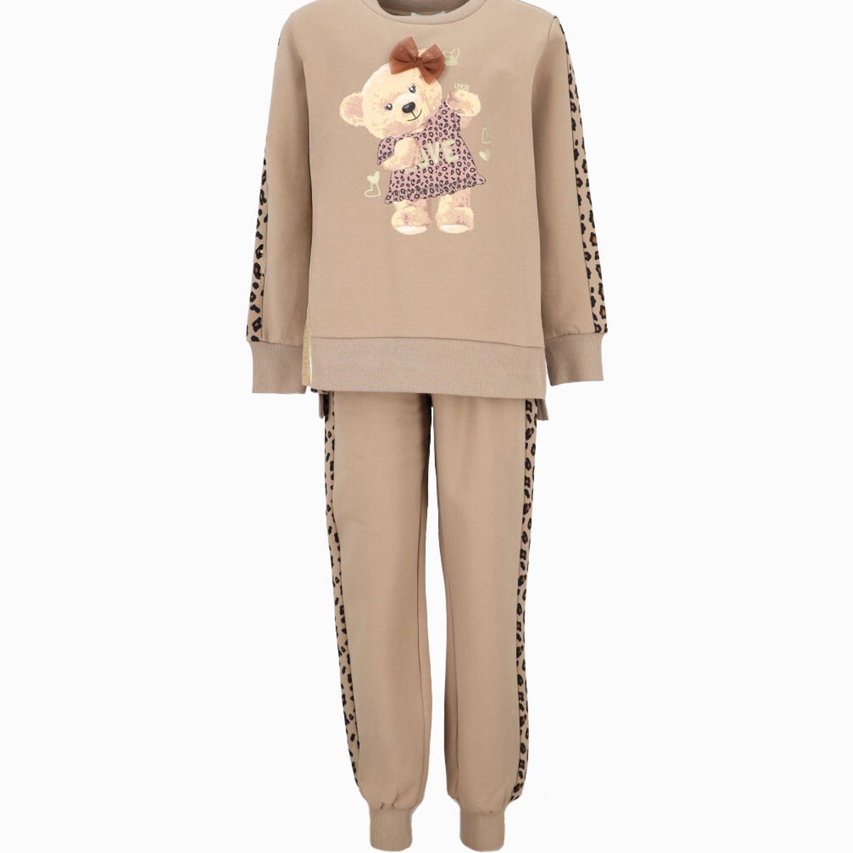 LIMONADA - Conjunto niña con oso beige Limonada