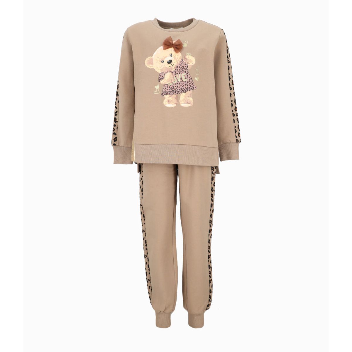 LIMONADA - Conjunto niña con oso beige Limonada