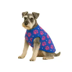 GENERICO - Capa de Polar para perro talla XL 45 CM Schanauzer - Azul