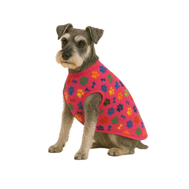 GENERICO - Capa de Polar para perro talla XL 45 CM Schanauzer - Rosa
