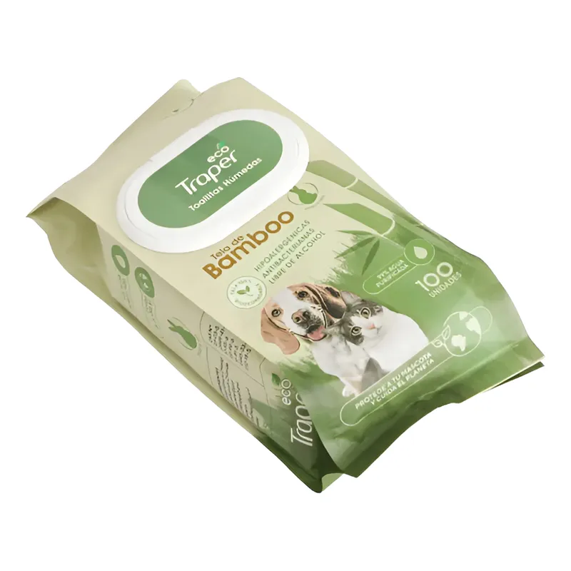 TRAPER - Traper Toallitas Húmedas Bamboo Perro Biodegradable 100u