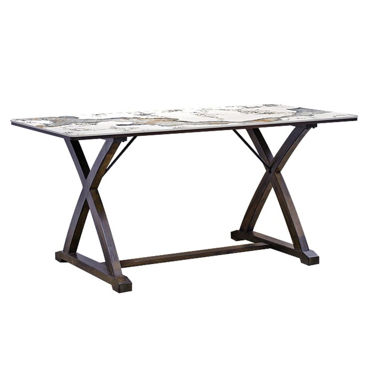 MSA MUEBLES SANTA ANA - Mesa Comedor Stone Brown